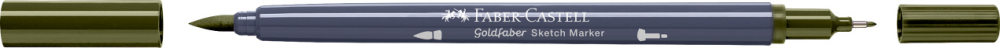 Sketch marker 2 capete olive galbui 173 goldfaber faber-castell [3]