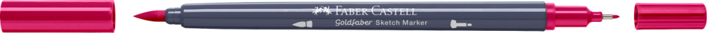 Sketch marker 2 capete roz carmin 127 goldfaber faber-castell [2]