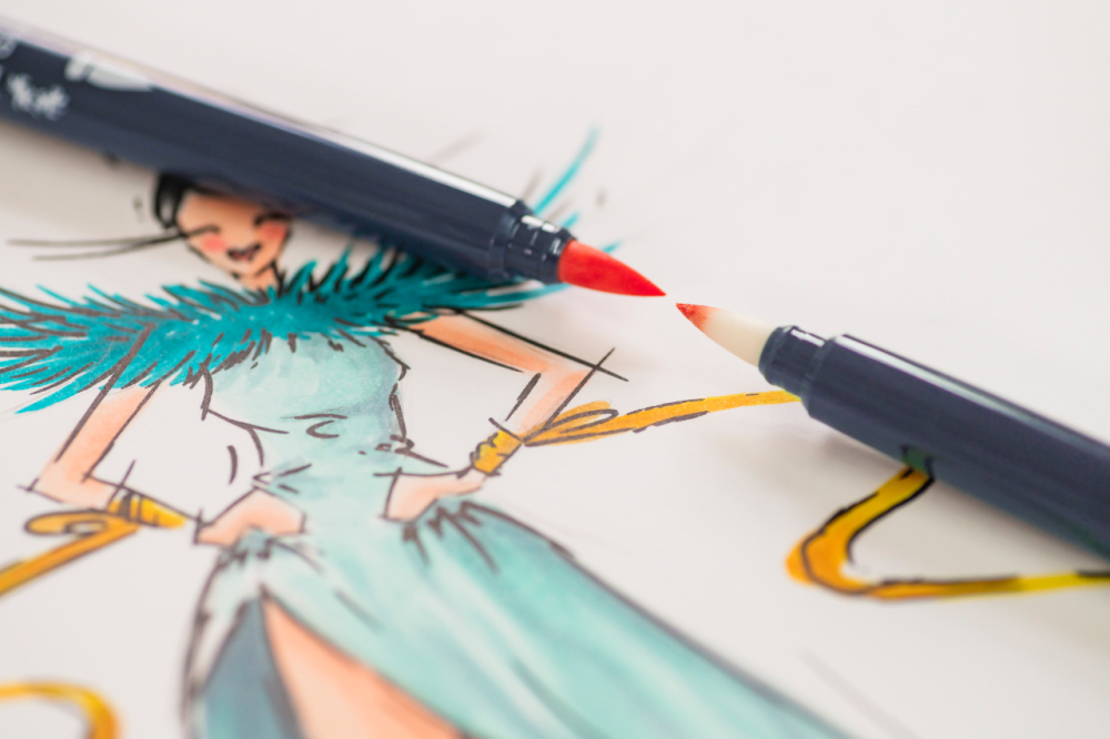 Sketch marker 2 capete set 6 car design goldfaber faber-castell [4]
