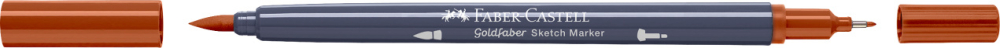 Sketch marker 2 capete siena ars deschis 383 goldfaber faber-castell [2]