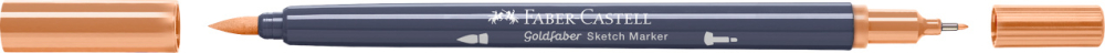 Sketch marker 2 capete teracota 186 goldfaber faber-castell [4]