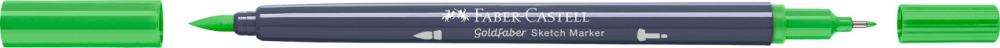 Sketch marker 2 capete verde frunza 112 goldfaber faber-castell [2]