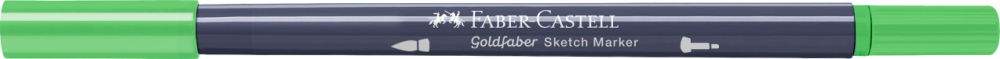 Sketch marker 2 capete verde frunza 112 goldfaber faber-castell [4]