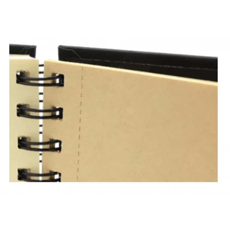 Sketchbook UNI Posca A5, 96 pag, 3 tipuri hartie, 100g/m2 – Alb Negru Kraft [6]