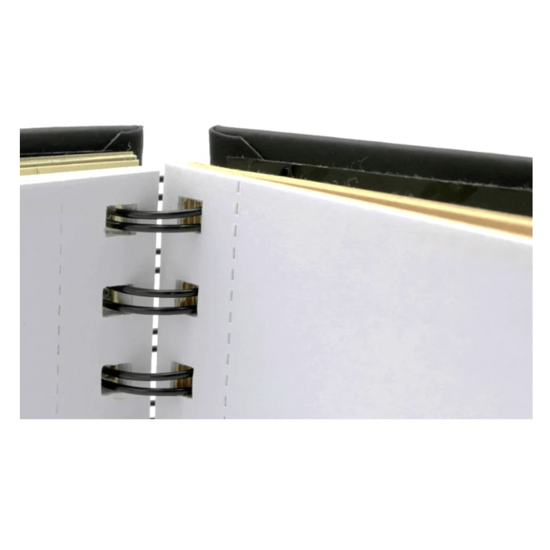 Sketchbook UNI Posca A5, 96 pag, 3 tipuri hartie, 100g/m2 – Alb Negru Kraft [4]