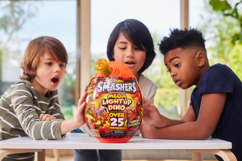 Smashers - Mega Ou surpriza, Dino Light-Up varsta 5-7 ani ,7-9 ani ,9-12 ani ,12-14 ani, Baieti [10]