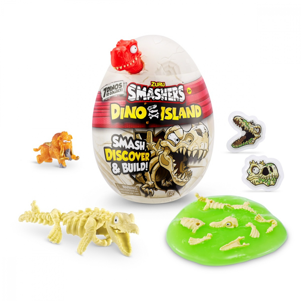 Smashers - Mini Ou surpriza cu 6 accesorii, Dino Island varsta 3-5 ani ,5-7 ani ,7-9 ani ,9-12 ani ,12-14 ani, Baieti [6]