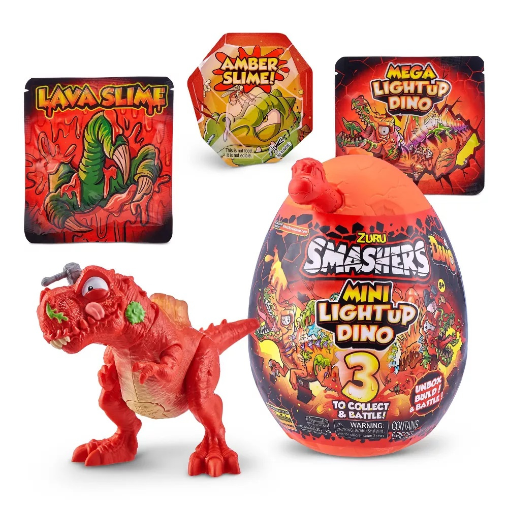Smashers - Mini Ou surpriza, Dino Light-Up varsta 5-7 ani ,7-9 ani ,9-12 ani ,12-14 ani, Baieti [3]