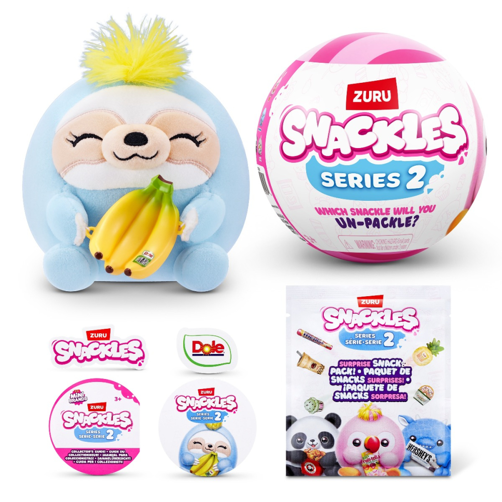 Snackles - Jucarie de plus colectibila, 11.5 cm, diverse modele, S2W2 copii varsta 3 ani + [7]