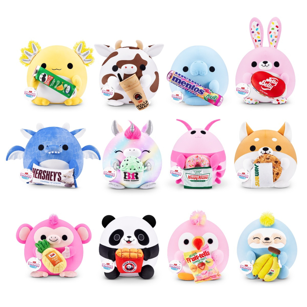 Snackles - Jucarie de plus colectibila, 35 cm, Unicorn&Basink-Robbin (MARTY) copii varsta 3 ani + [6]