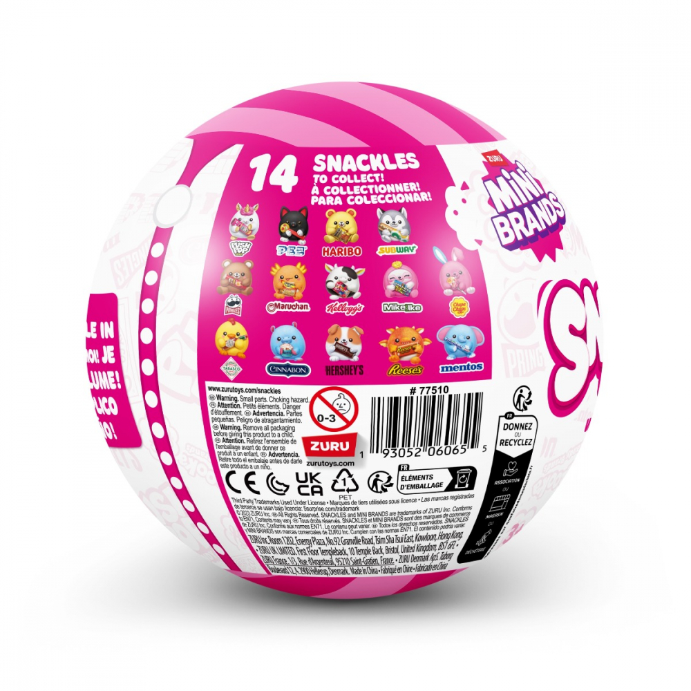 Snackles - Jucarie de plus colectibila, 11.5 cm, diverse modele, S1W2 varsta 3-5 ani ,5-7 ani ,7-9 ani, Fete [7]