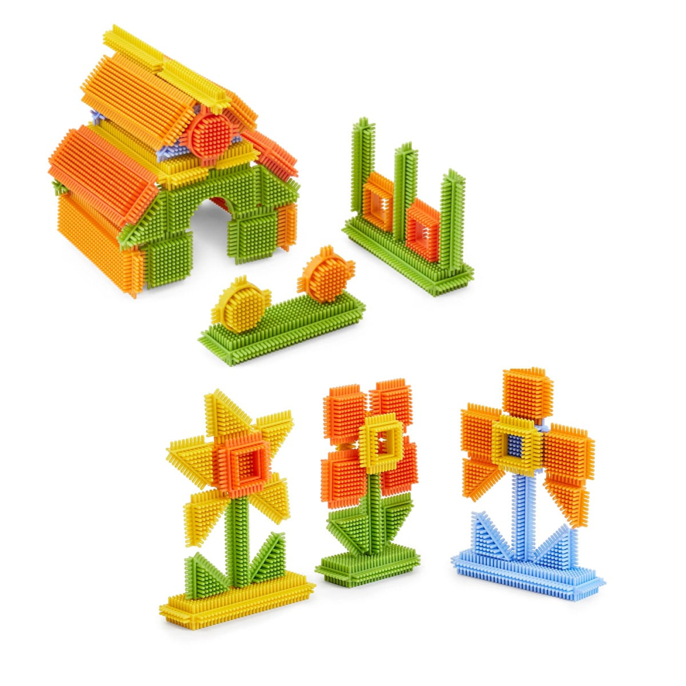 Snap Blocks, blocuri interconectabile, 220 piese, Guidecraft, copii varsta 3-10 ani [5]