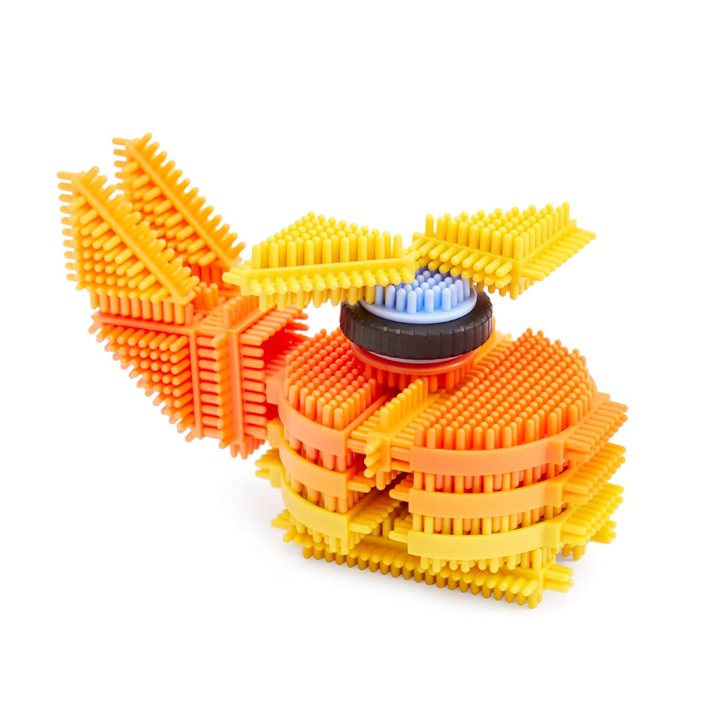 Snap Blocks, blocuri interconectabile, 220 piese, Guidecraft, copii varsta 3-10 ani [6]