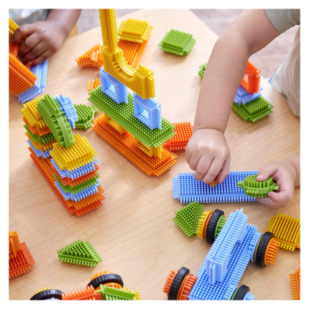 Snap Blocks, blocuri interconectabile, 220 piese, Guidecraft, copii varsta 3-10 ani [4]