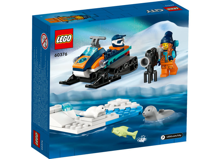 LEGO City - Snowmobil de explorare arctica 60376, +5 ani, 70 piese, varsta de la 5 ani la 9 ani [3]