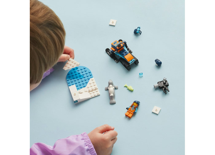 LEGO City - Snowmobil de explorare arctica 60376, +5 ani, 70 piese, varsta de la 5 ani la 9 ani [4]
