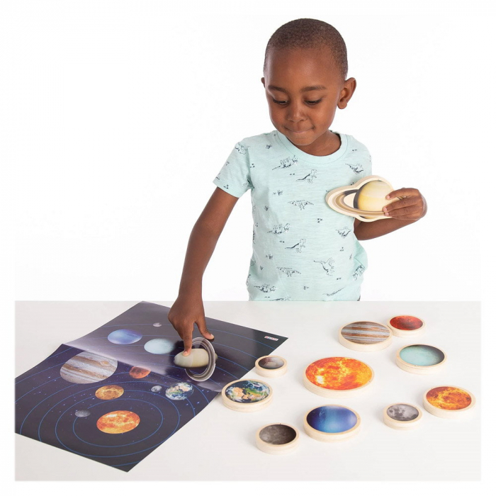 Solar System, discuri din lemn cu sistemul solar, TickiT, 1-7 ani [2]