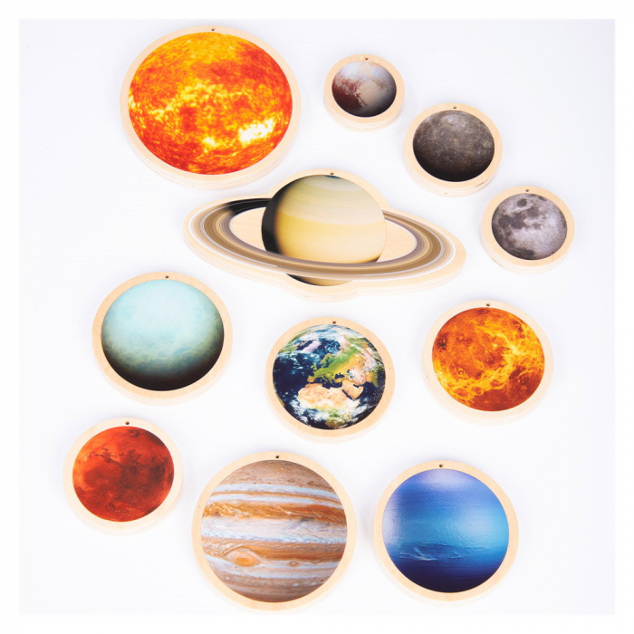 Solar System, discuri din lemn cu sistemul solar, TickiT, 1-7 ani [1]