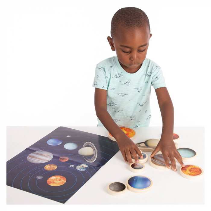 Solar System, discuri din lemn cu sistemul solar, TickiT, 1-7 ani [3]