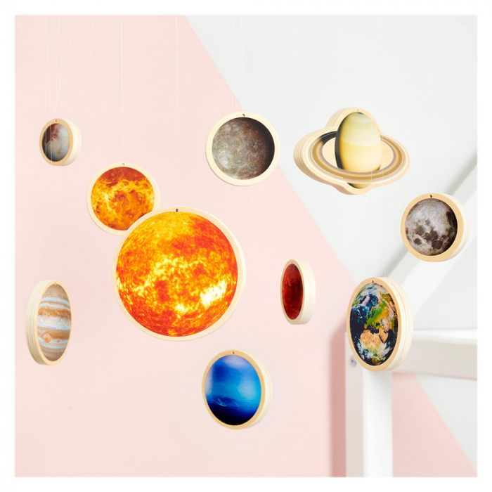 Solar System, discuri din lemn cu sistemul solar, TickiT, 1-7 ani [4]