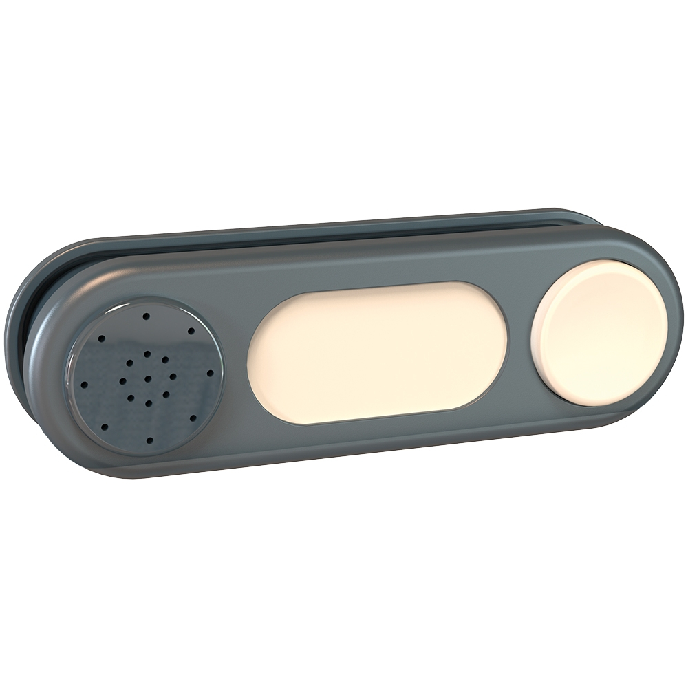 Sonerie electronica pentru casuta copii Smoby Doorbell gri [1]