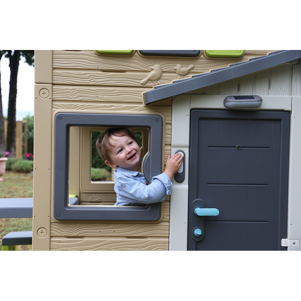 Sonerie electronica pentru casuta copii Smoby Doorbell gri [11]