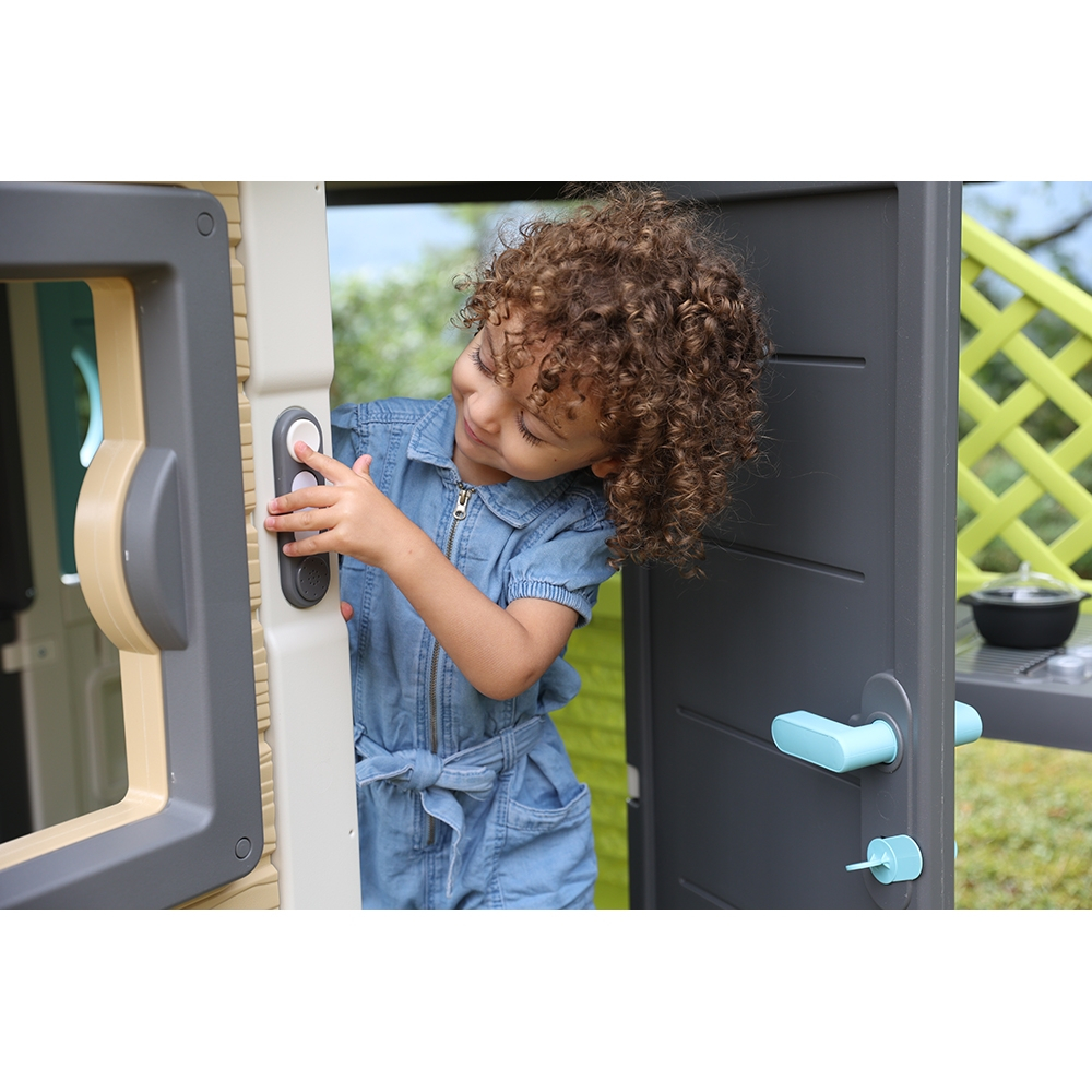 Sonerie electronica pentru casuta copii Smoby Doorbell gri [6]