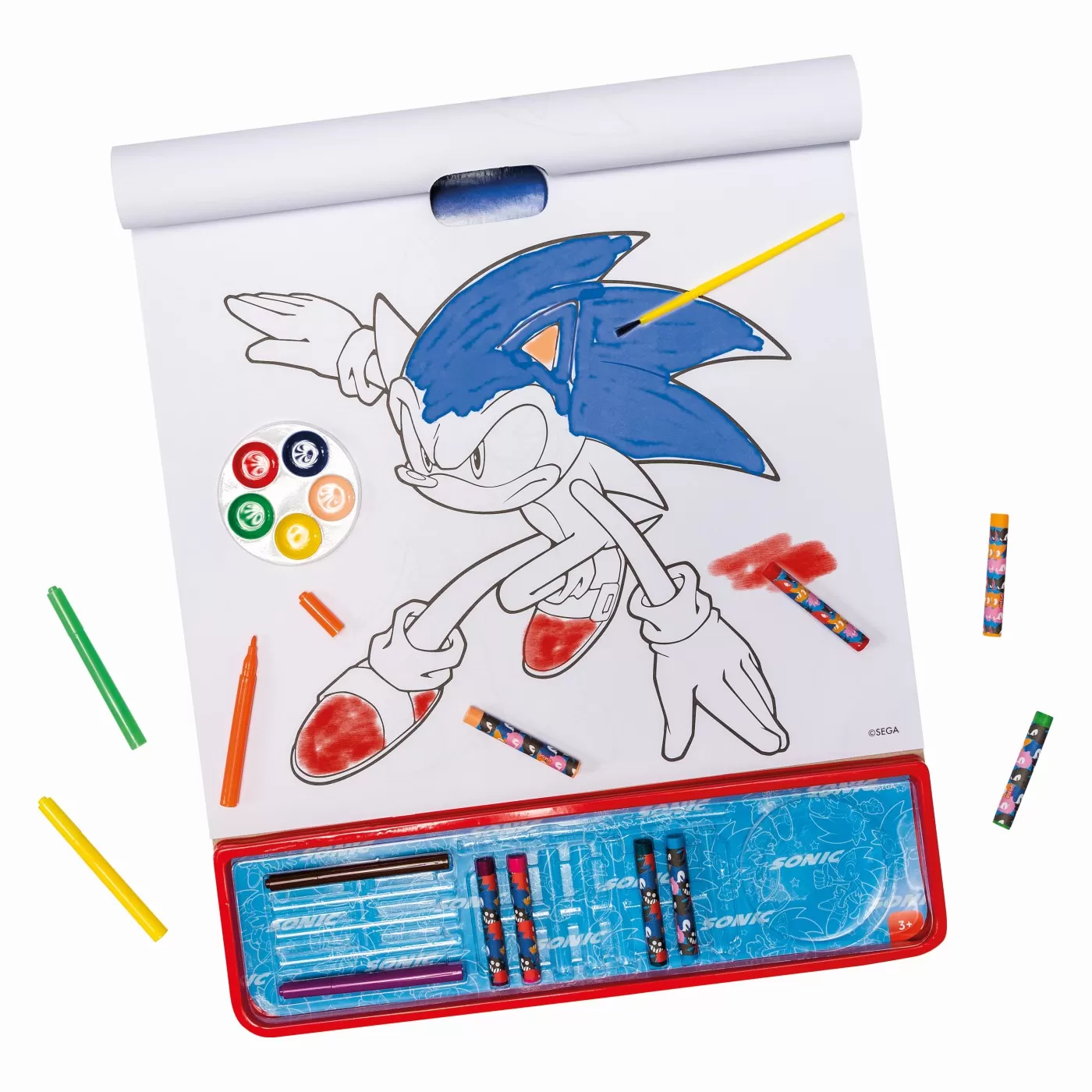 Set pictura si desen, Giga Block 5 in 1, Sonic The Hedgehog, 3 ani+, varsta de la 3 ani la 8 ani [4]