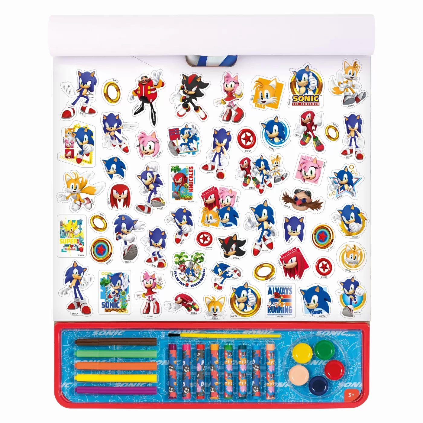 Set pictura si desen, Giga Block 5 in 1, Sonic The Hedgehog, 3 ani+, varsta de la 3 ani la 8 ani [2]