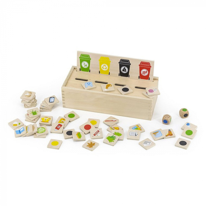 Sortator din lemn, deseuri selective, Viga Toys, 3-7 ani [5]