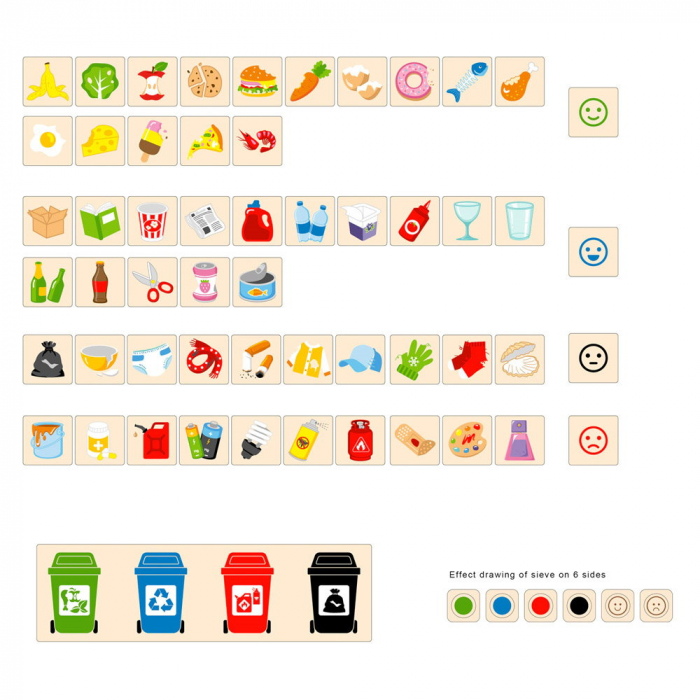 Sortator din lemn, deseuri selective, Viga Toys, 3-7 ani [4]