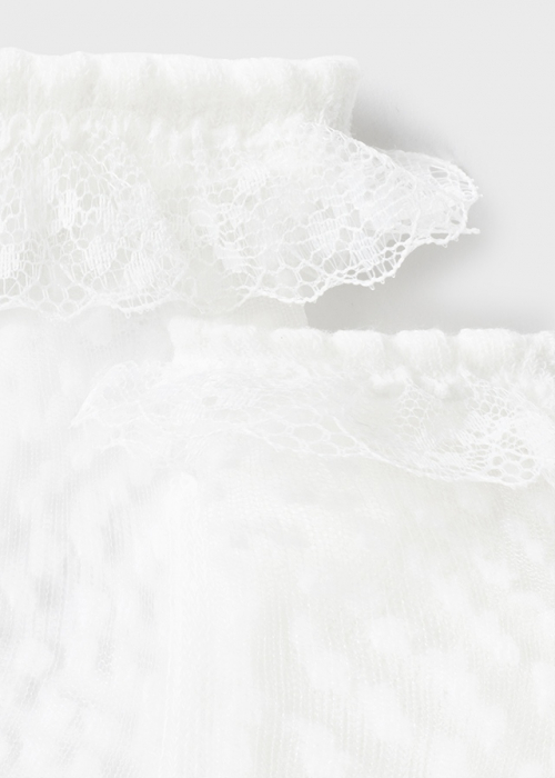 Sosete pentru bebelusi, din poliamida si bumbac, Off White [3]