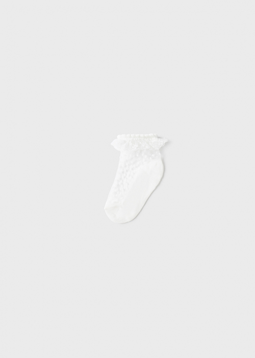 Sosete pentru bebelusi, din poliamida si bumbac, Off White [2]
