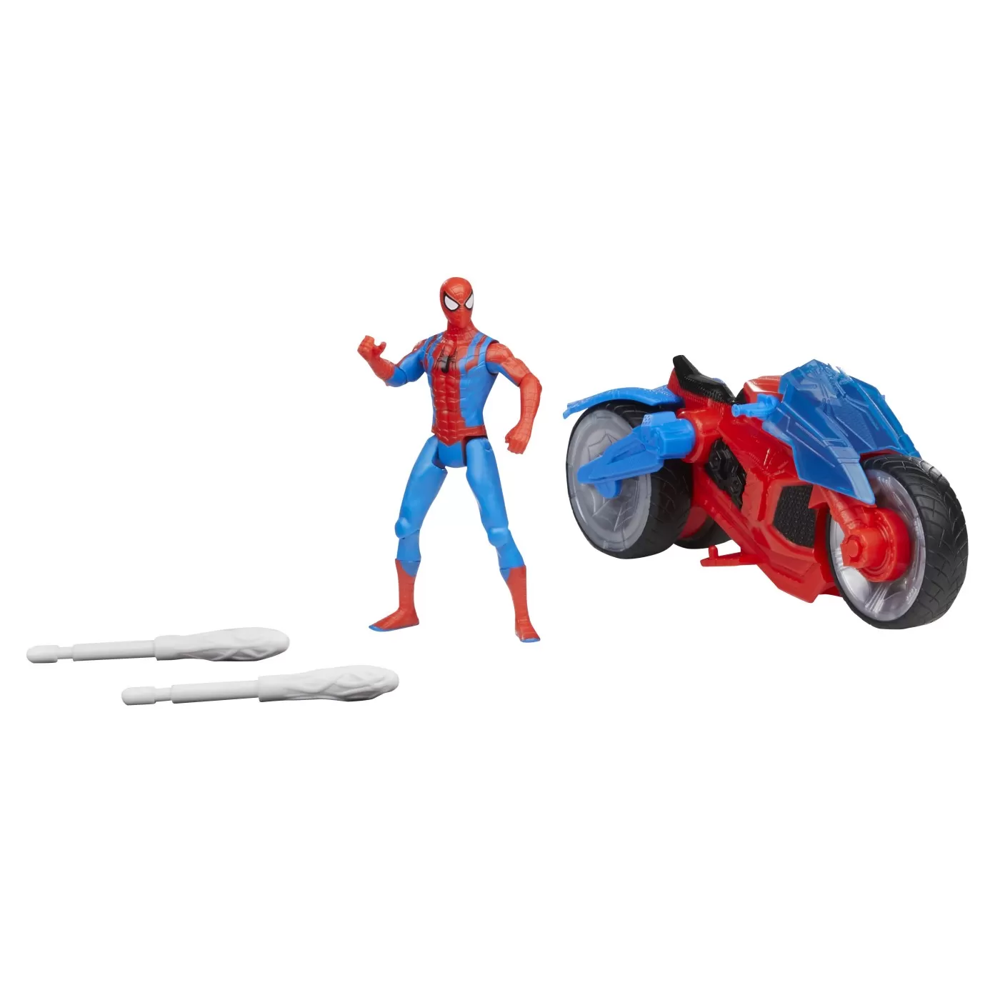 Spiderman set figurina si vehicul web blast cycle, varsta de la 4 ani la 8 ani [3]