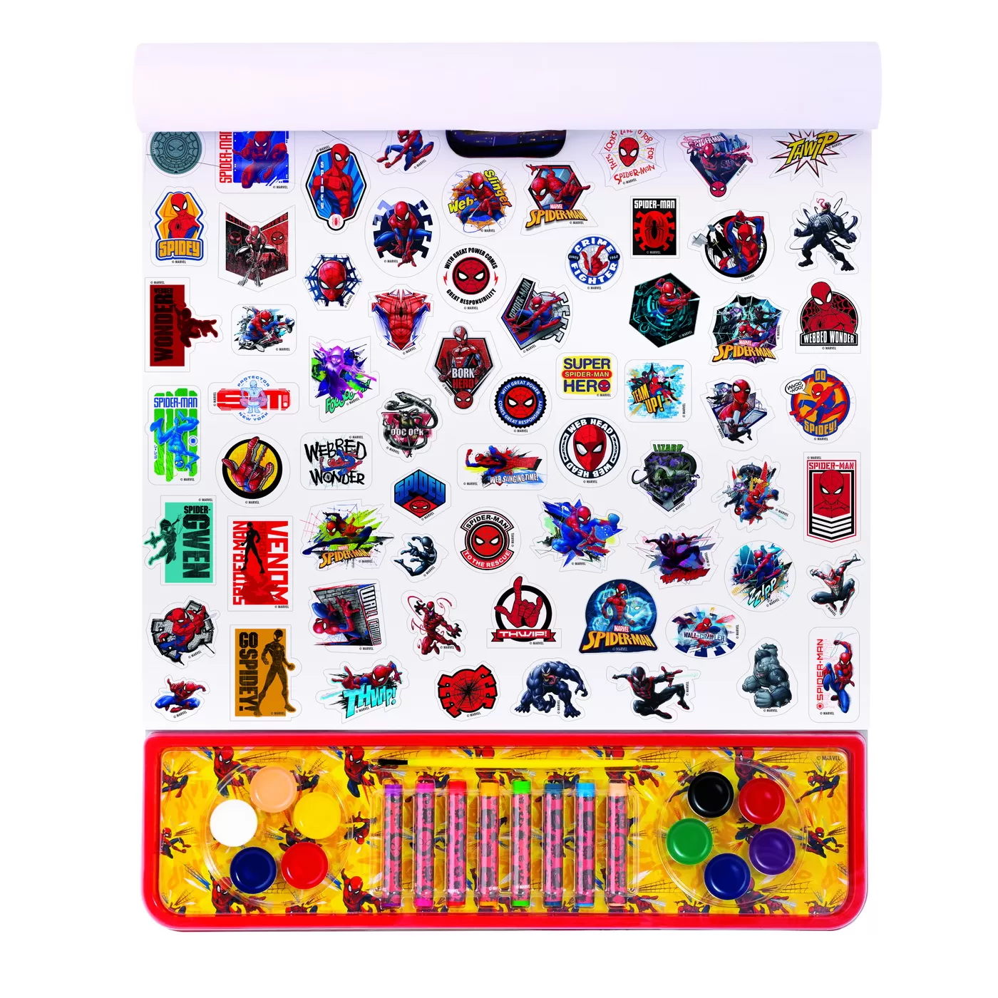 Set de pictura si desen, Giga Block Marvel Spiderman, 4 in 1, bloc de desen, varsta de la 3 ani la 6 ani [3]