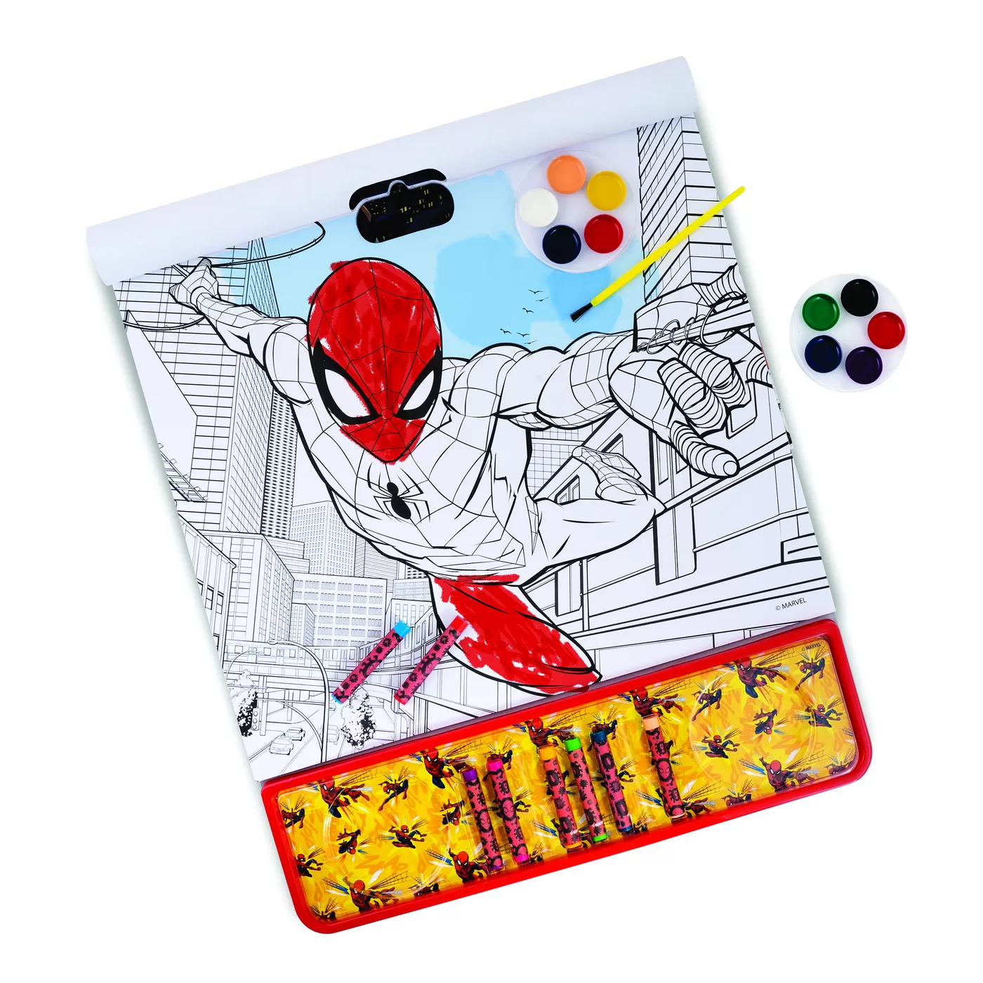 Set de pictura si desen, Giga Block Marvel Spiderman, 4 in 1, bloc de desen, varsta de la 3 ani la 6 ani [2]