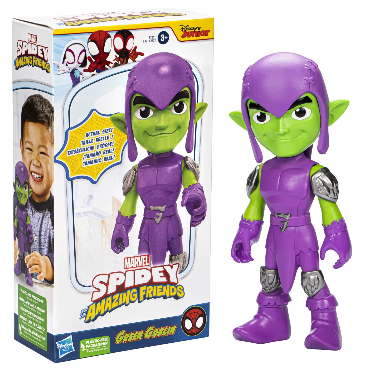 Spidey prietenii extraordinari figurina green goblin supradimensionata 22.8cm, varsta de la 3 ani la 7 ani [5]