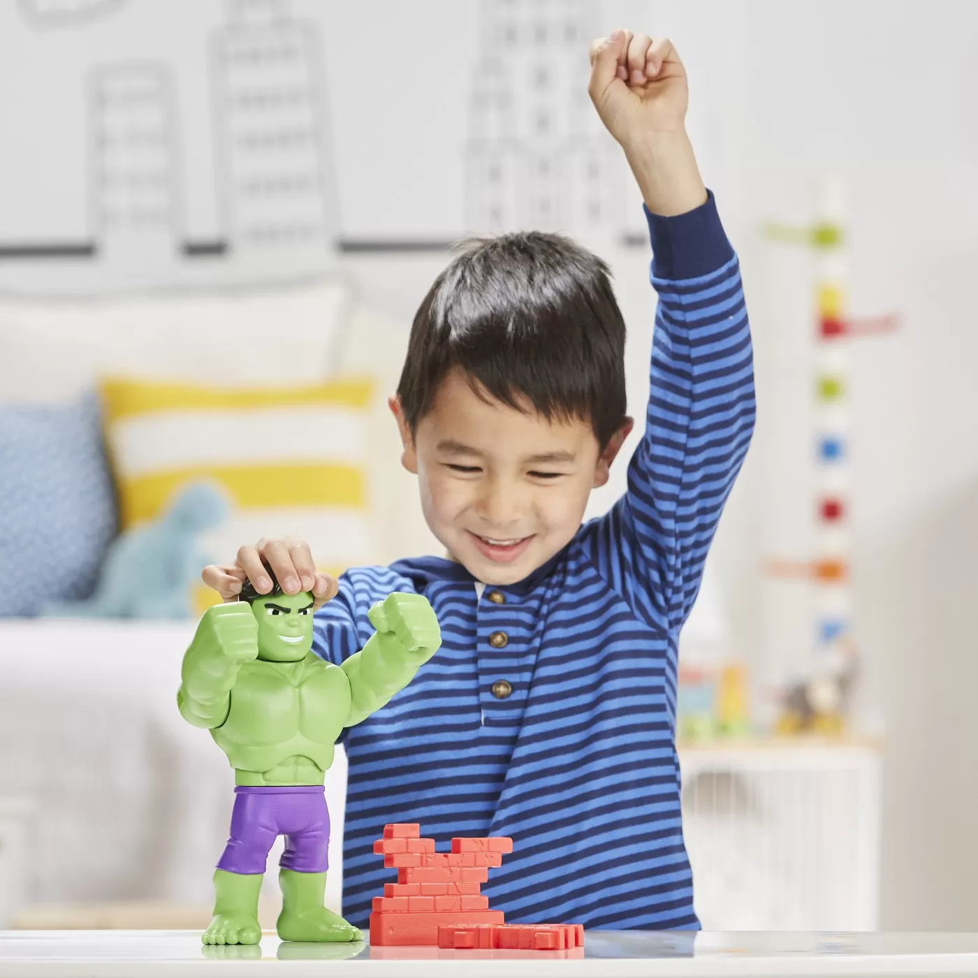 Hulk, Figurina 25 cm, Spidey Prietenii Extraordinari, varsta de la 3 ani la 7 ani [4]