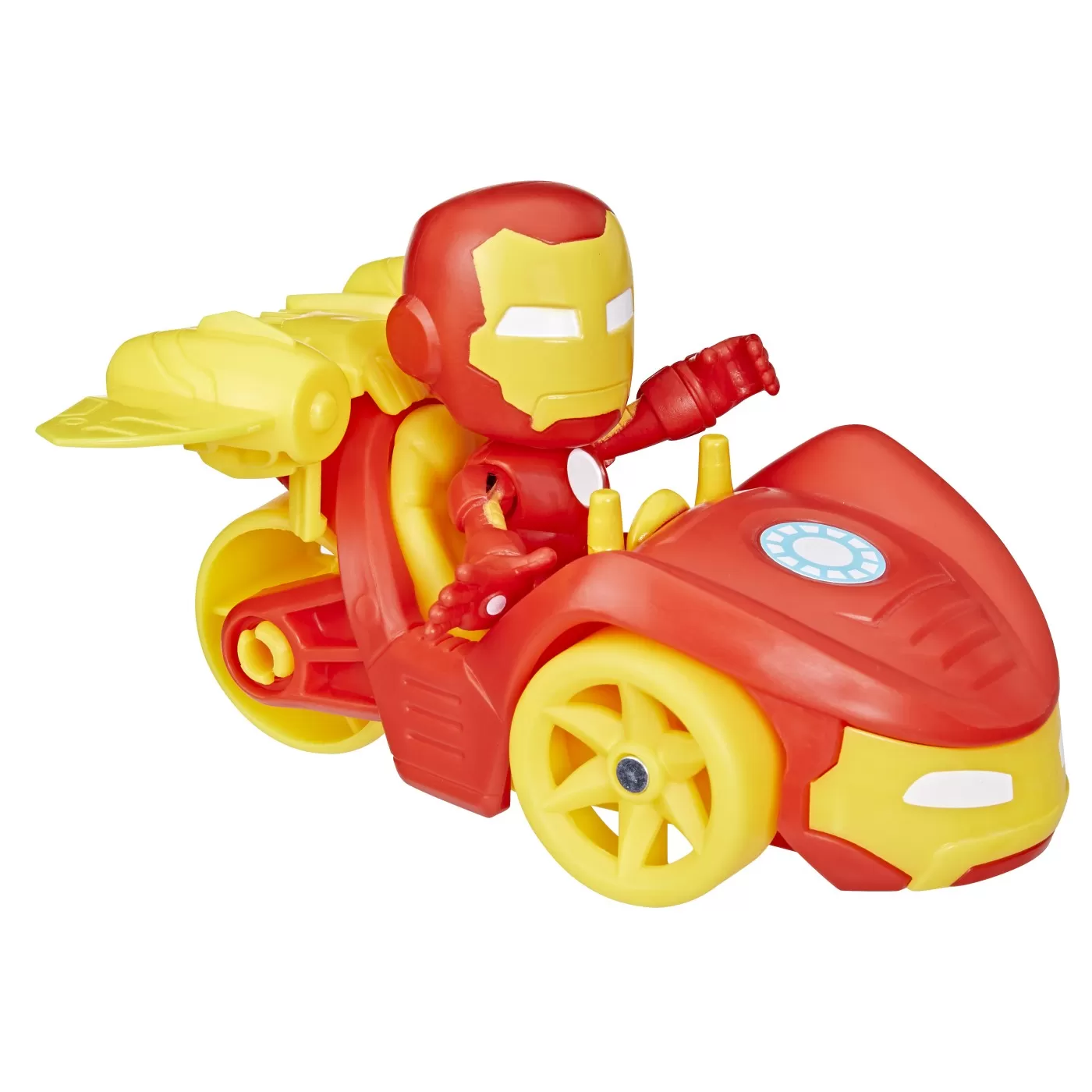 Spidey prietenii extraordinari set masinuta si figurina si accesoriu iron man, varsta de la 3 ani la 7 ani [3]
