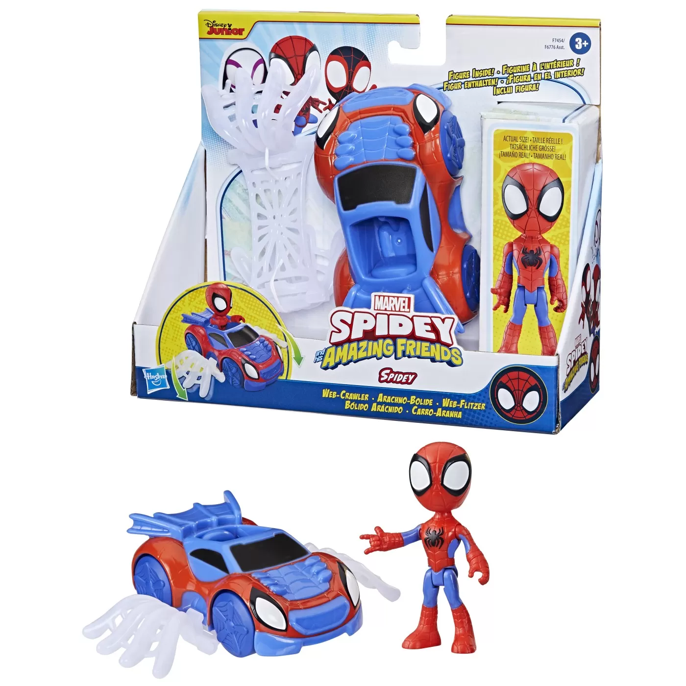 Spidey prietenii extraordinari set masinuta si figurina si accesoriu spidey, varsta de la 3 ani la 7 ani [6]
