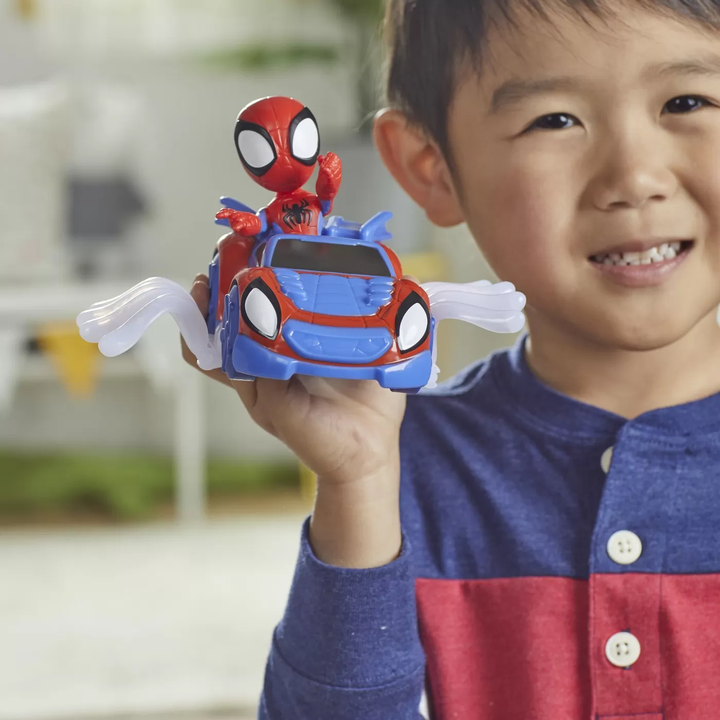 Spidey prietenii extraordinari set masinuta si figurina si accesoriu spidey, varsta de la 3 ani la 7 ani [3]