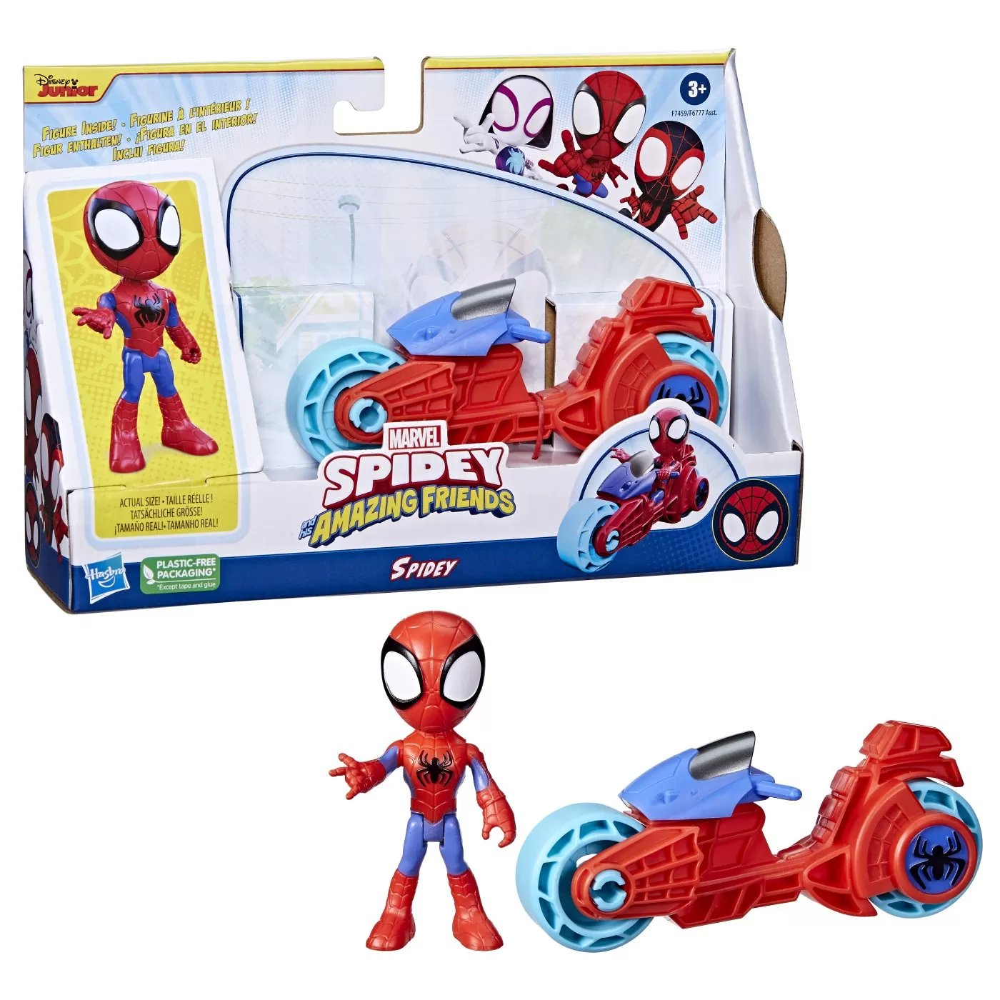 Spidey prietenii extraordinari set motocicleta si figurina spidey 10cm, copii 3 ani pana la 7 ani [9]