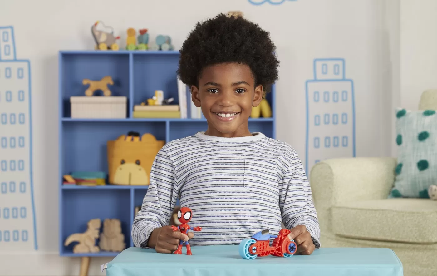 Spidey prietenii extraordinari set motocicleta si figurina spidey 10cm, copii 3 ani pana la 7 ani [3]