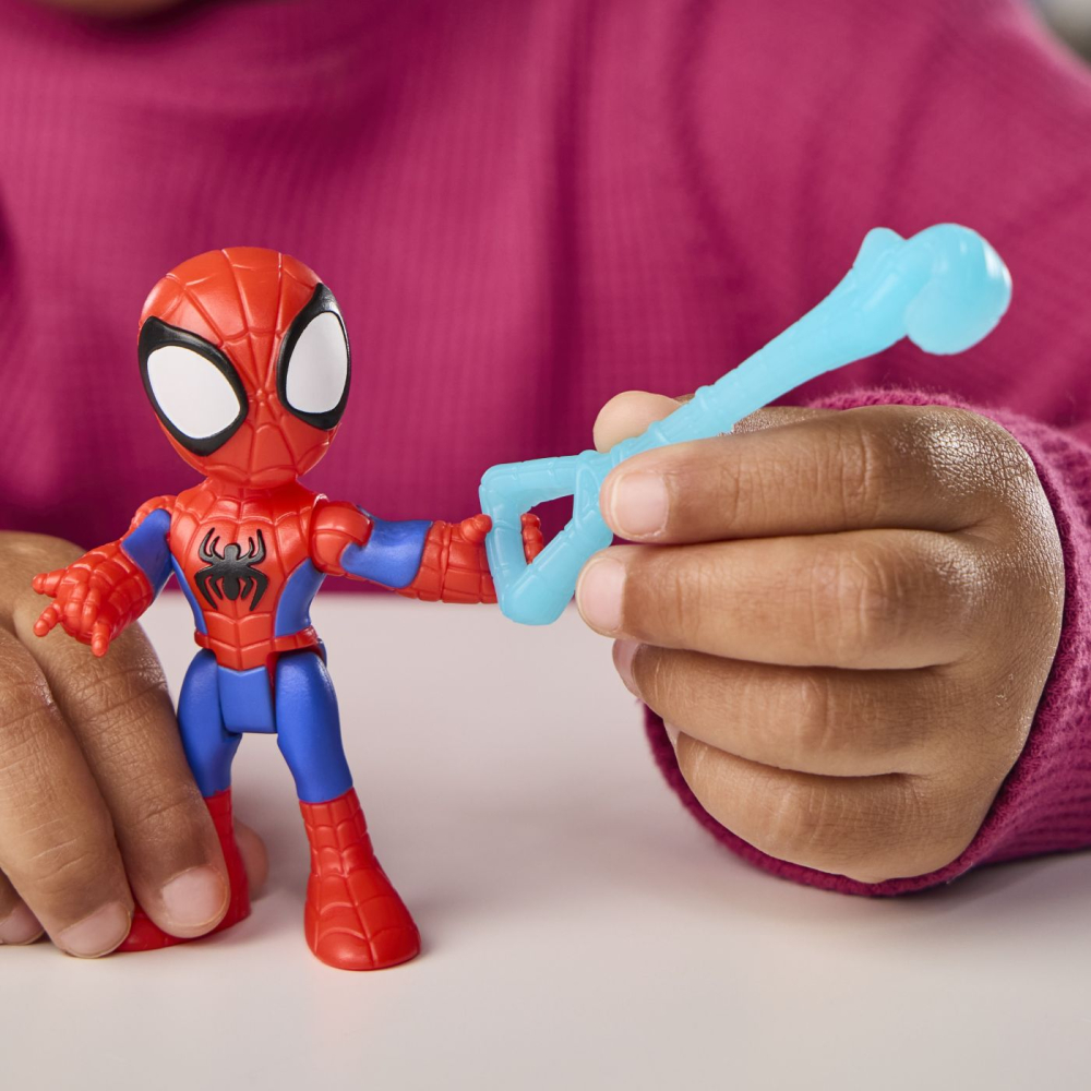 Spidey si prietenii lui uimitori marvel set echipa spidey cu elicopter si accesorii 7.6cm [5]