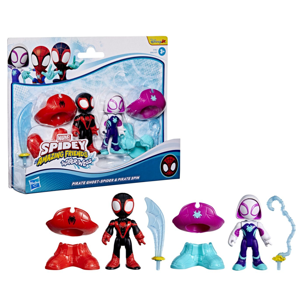 Spidey si prietenii lui uimitori marvel water webs set 2 figurine ghost spider [9]