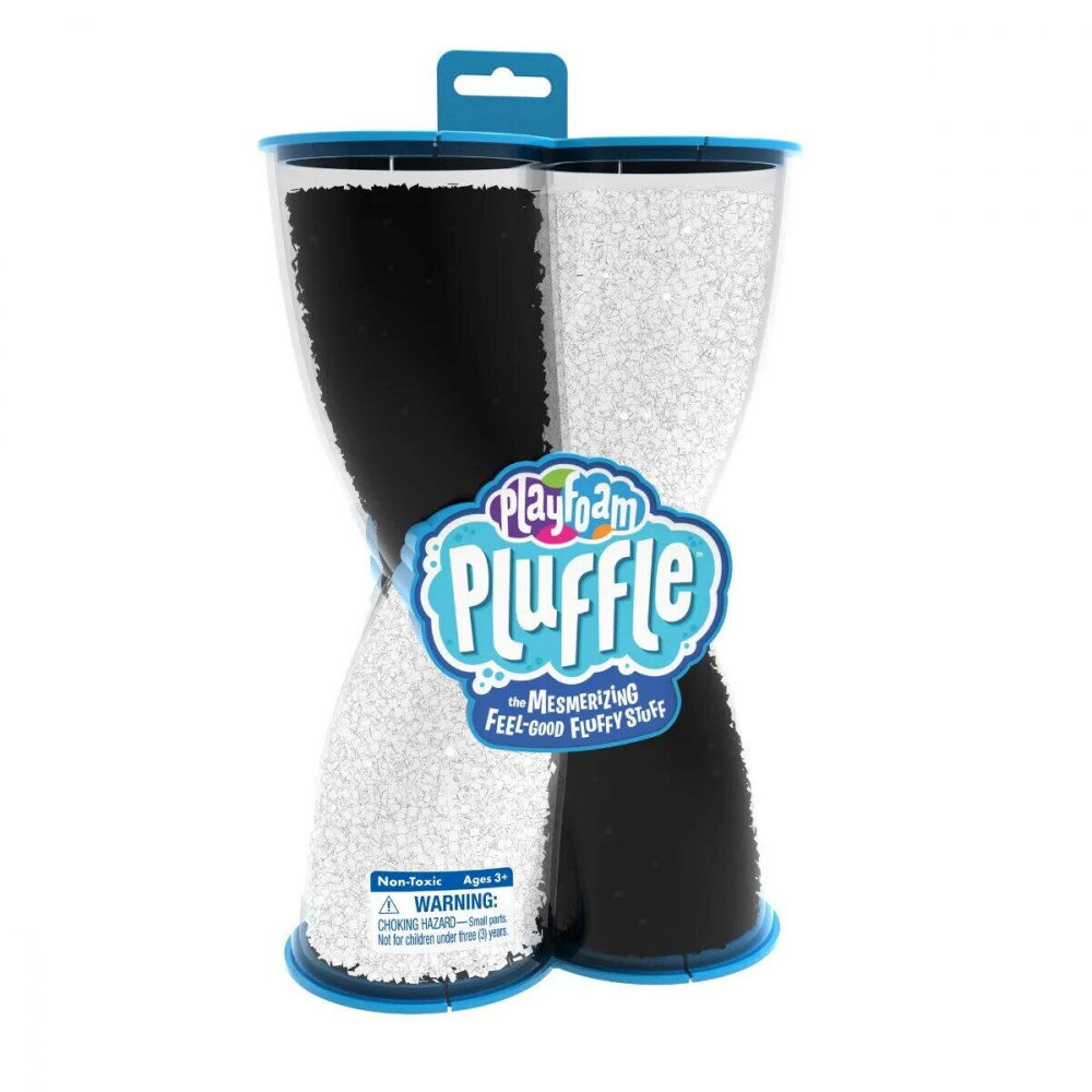 Spuma de modelat Playfoam Pluffleâ„¢ Twist -  Alb si negru [1]