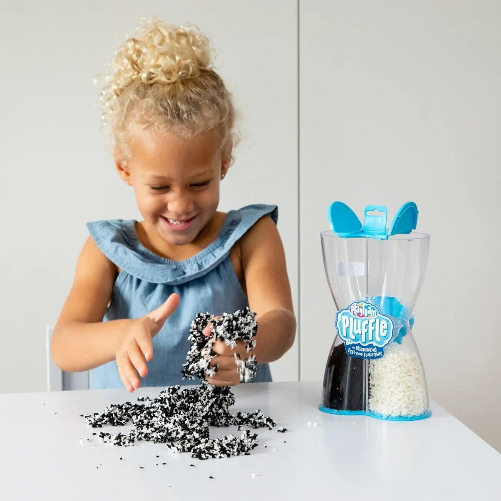 Spuma de modelat Playfoam Pluffleâ„¢ Twist -  Alb si negru [3]