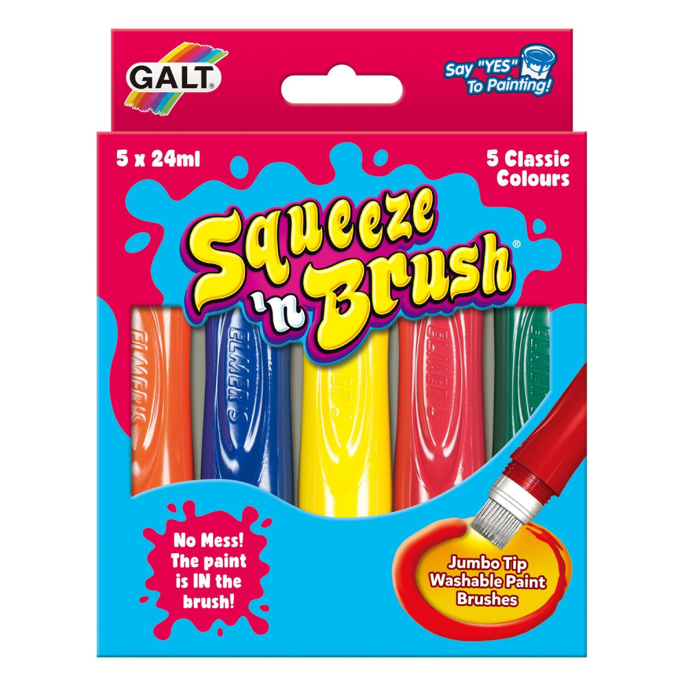Squeeze'n Brush - 5 culori Acuarele lavabile cu varf de pensula [1]