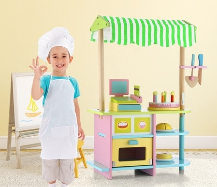 Set de jucarie pentru copii, stand de vanzare cu prajituri si accesorii. [1]