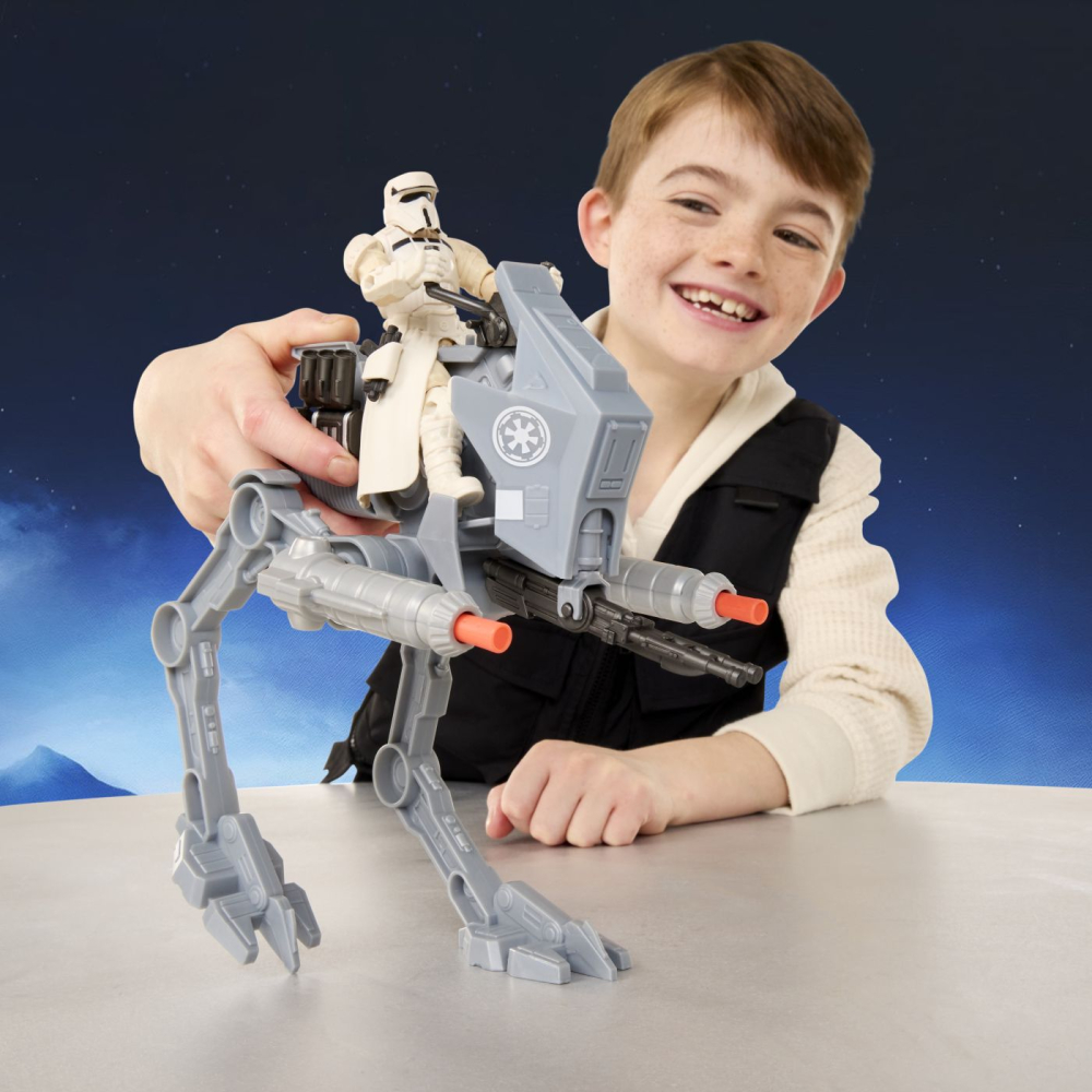 Star wars mandalorian si grogu action verse set figurina imperial driver si vehicul  [4]